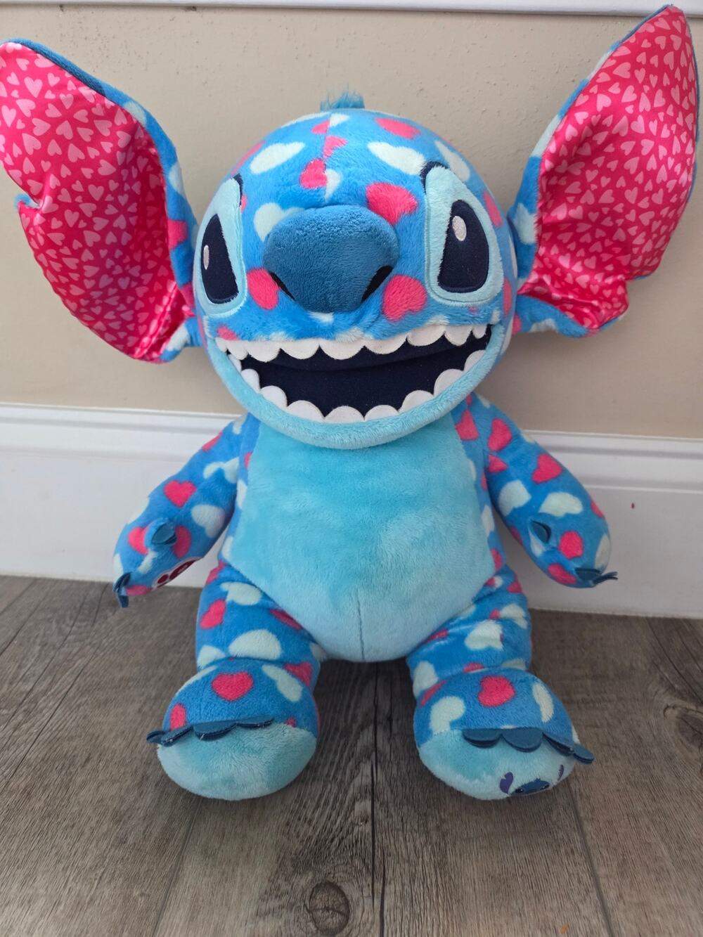 Authentic Build-A-Bear Disney Stitch Hearts Valentine Plush